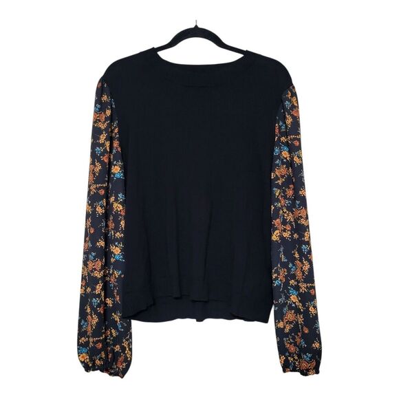 Daniel Rainn Kori Womens XL Knit Blouse with Colored Sleeves- Boho Festival Fall - Picture 6 of 8